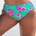 Side Shirred High Waist Swim Brief image number null