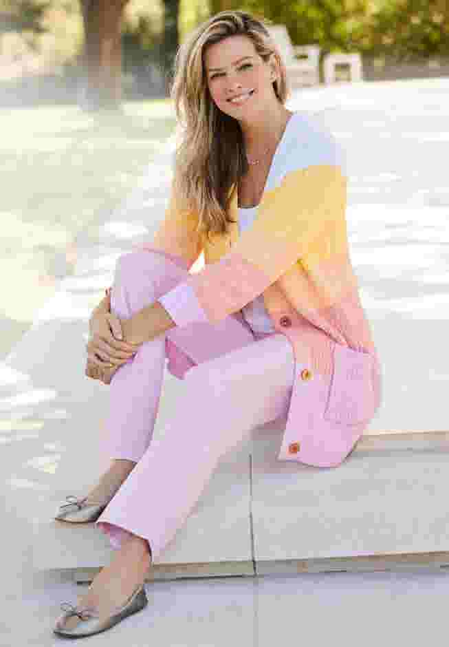 Ombre Shaker Cardigan image number 5