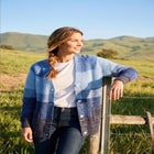 Ombre Shaker Cardigan Sweater image number 0
