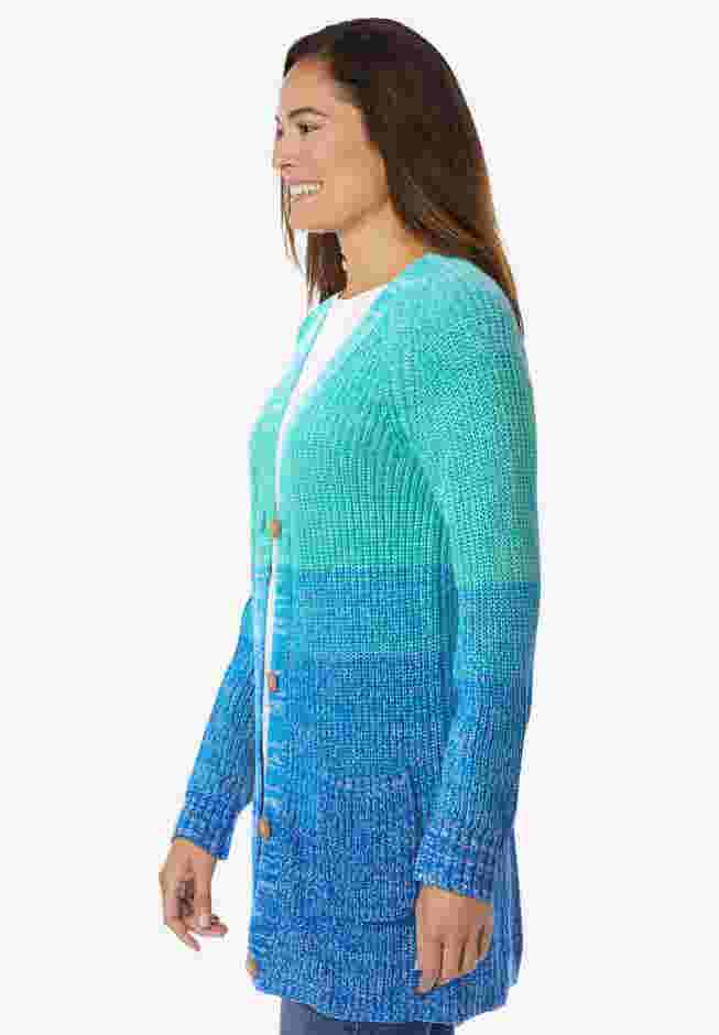 Ombre Shaker Cardigan image number 2
