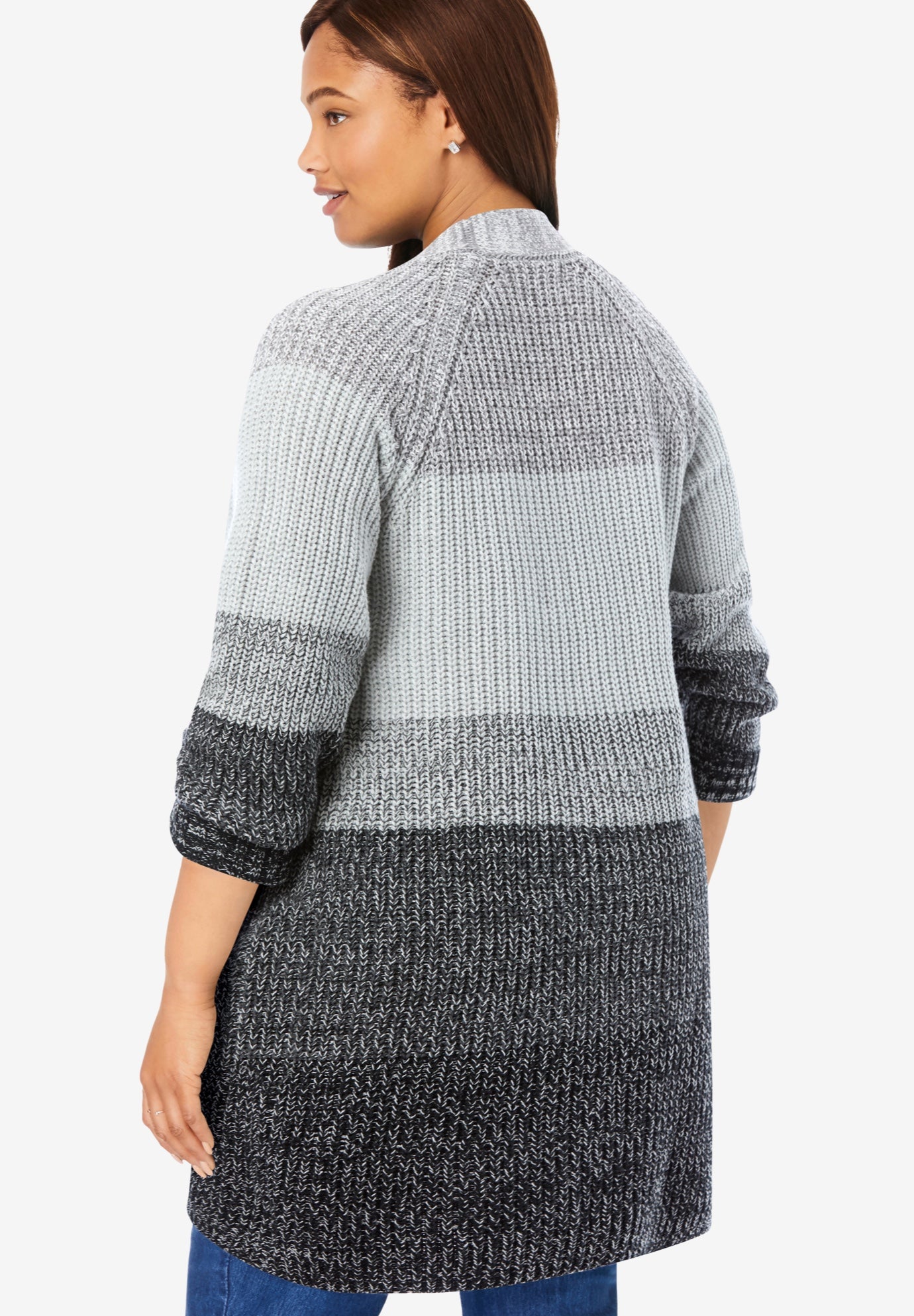 Ombre Shaker Cardigan image number 1