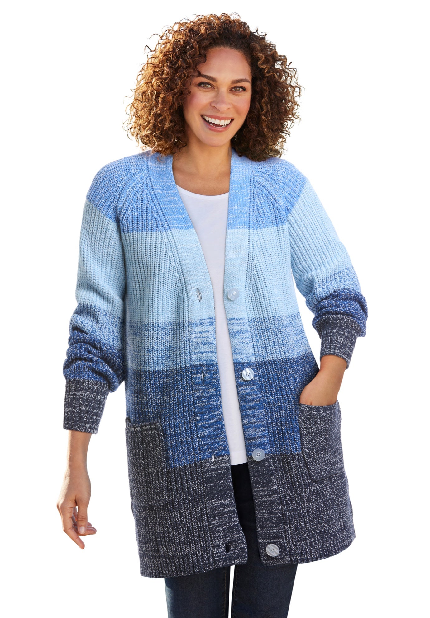 Ombre Shaker Cardigan image number 0