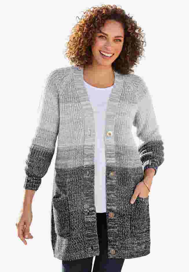 Ombre Shaker Cardigan image number 0