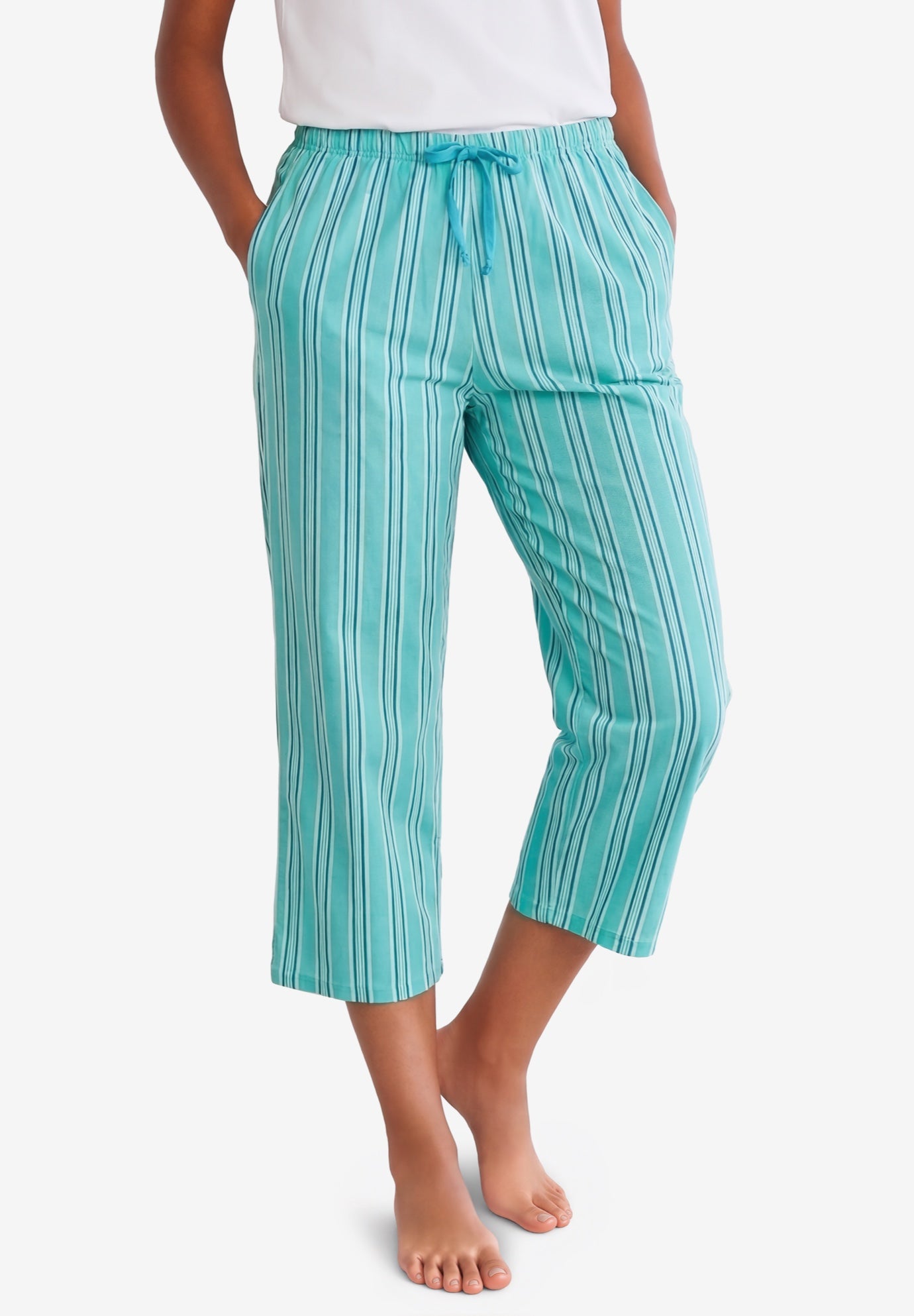 Woven Sleep Capri Pant image number 0