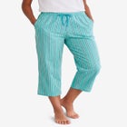 Woven Sleep Capri Pant image number null