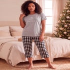 Woven Sleep Capri Pant image number 4