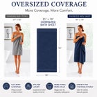 Zero Twist 100% Cotton Oversized Bath Sheet image number 2