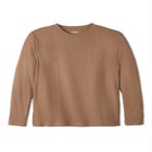 Long Sleeve Ribbed Crewneck image number null