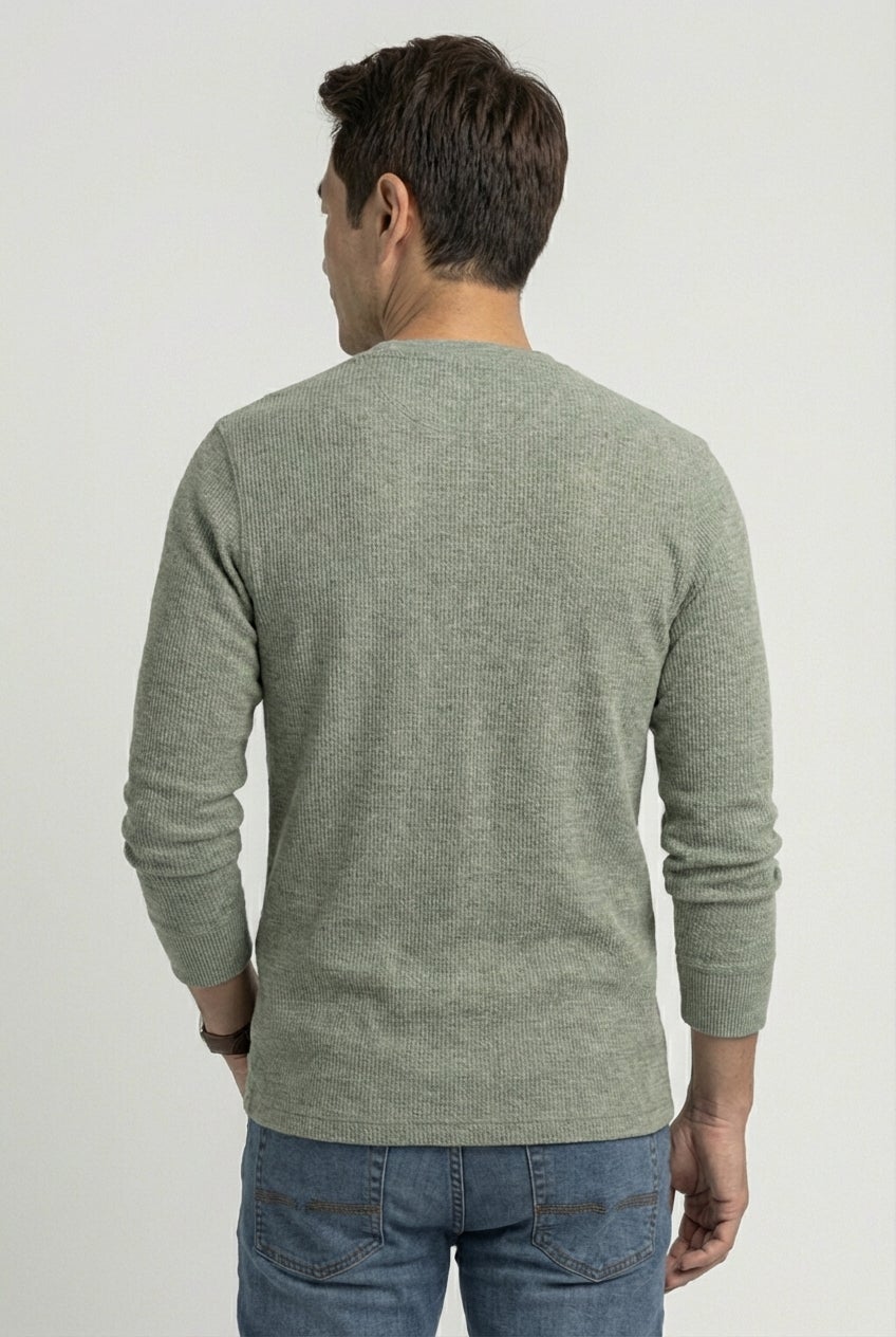 Long Sleeve Ribbed Crewneck image number 4