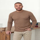Long Sleeve Ribbed Crewneck image number null
