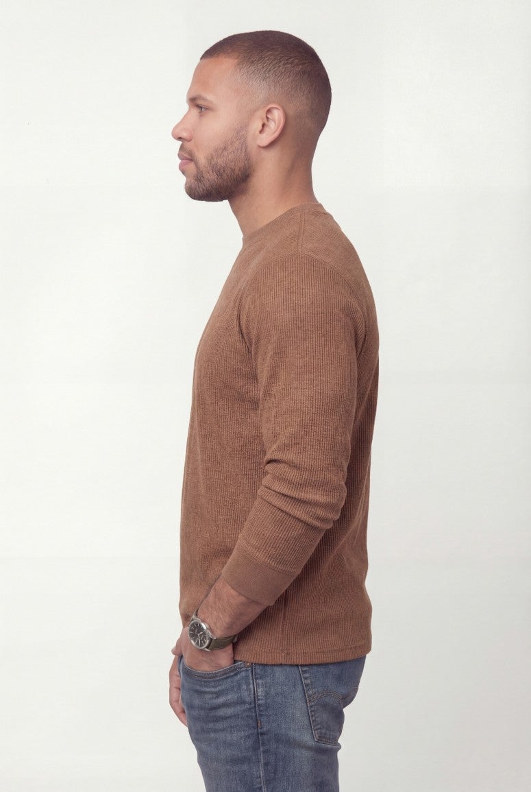 Long Sleeve Ribbed Crewneck image number 4