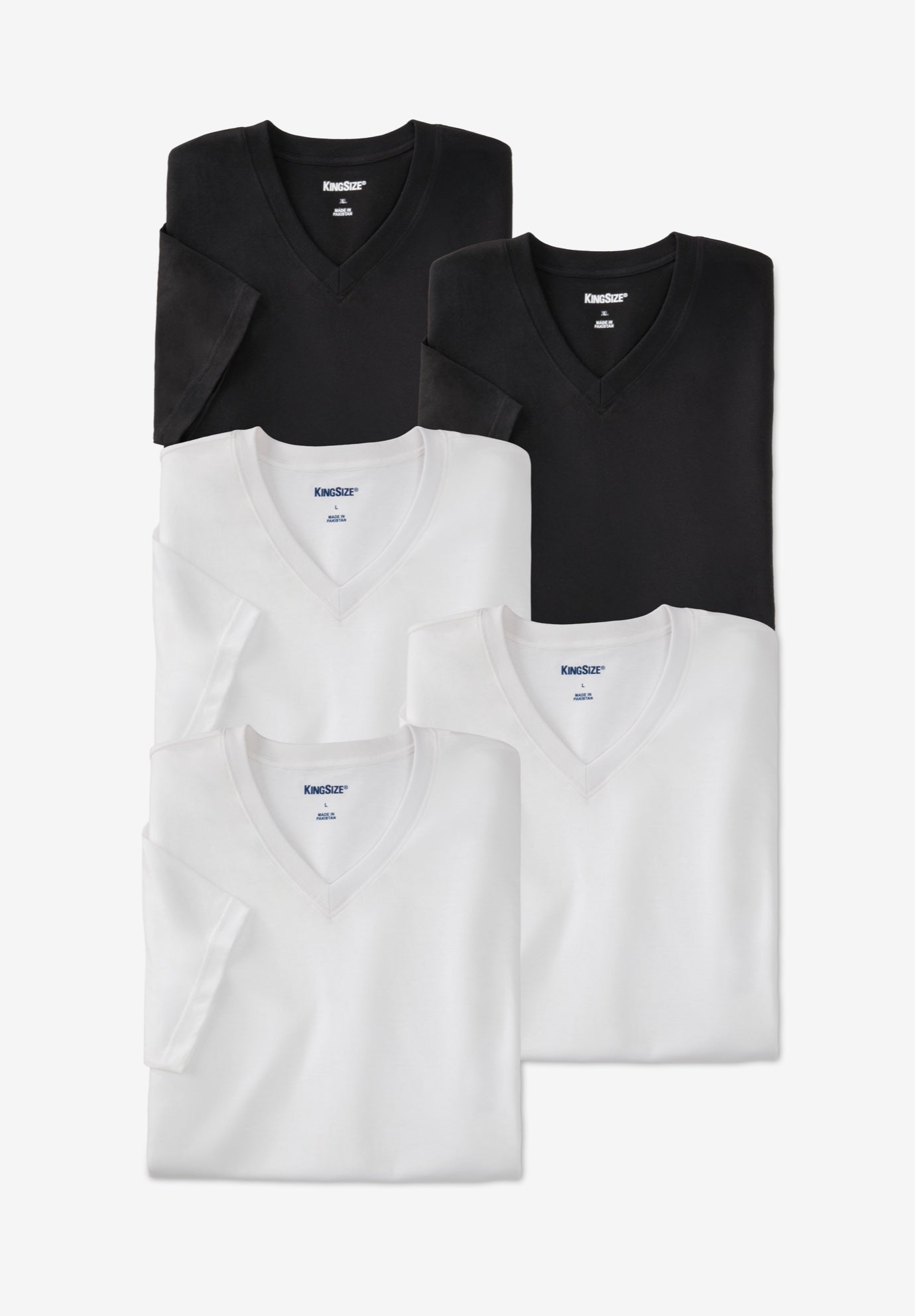 5-Pack Cotton V-Neck Undershirt image number 0