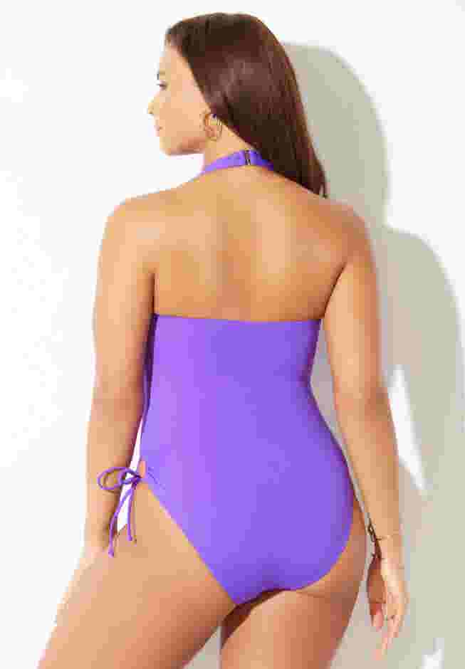 Halter Side Cutout One Piece image number 1