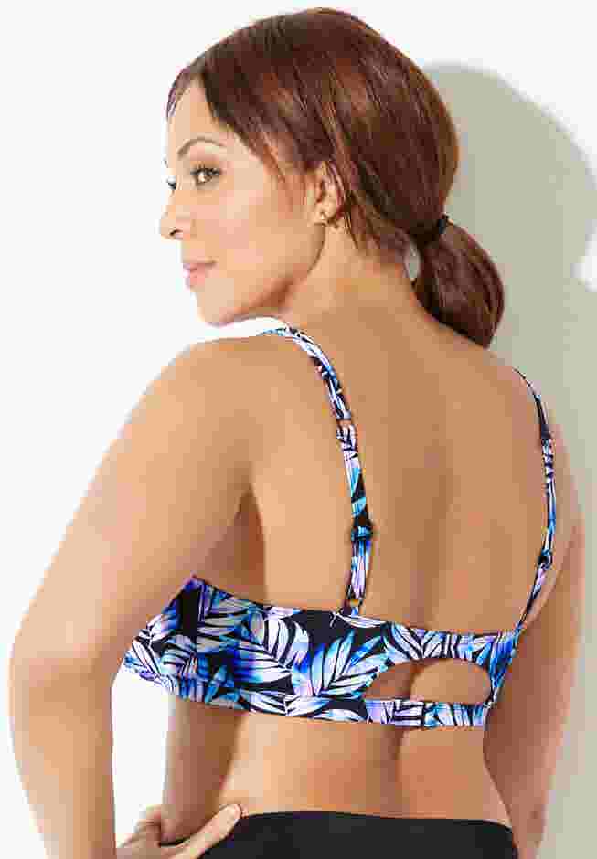 Loop Strap Mesh Bikini Top image number 1