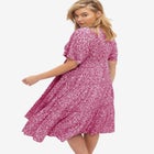 Tiered Midi Dress With Surplice Neckline image number null