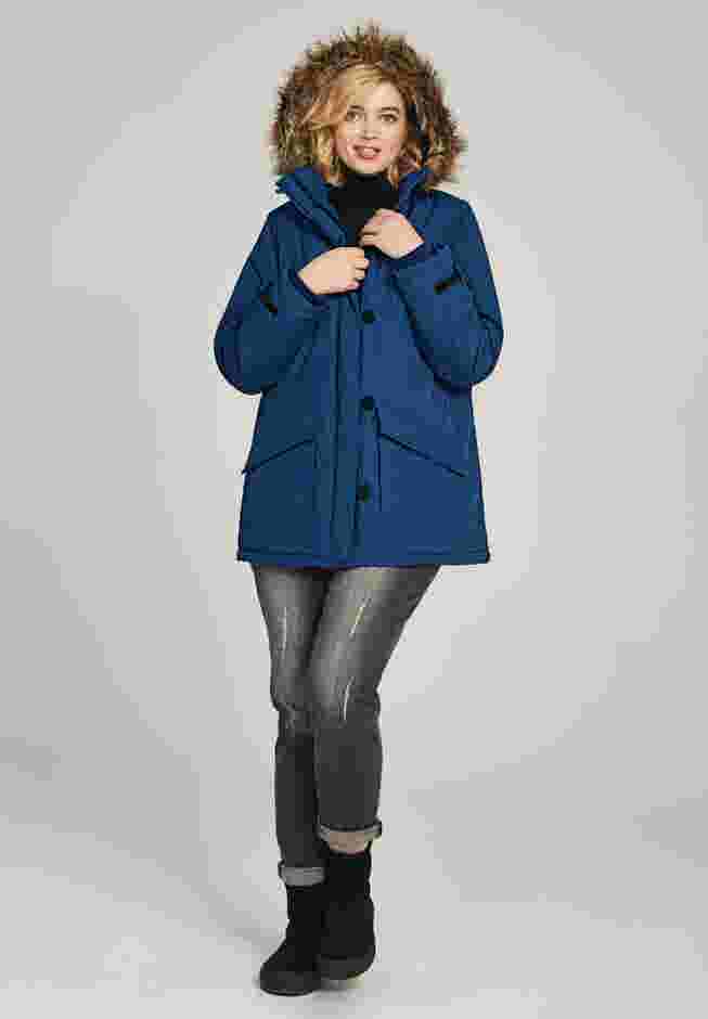 Faux Fur Trim Parka image number 4