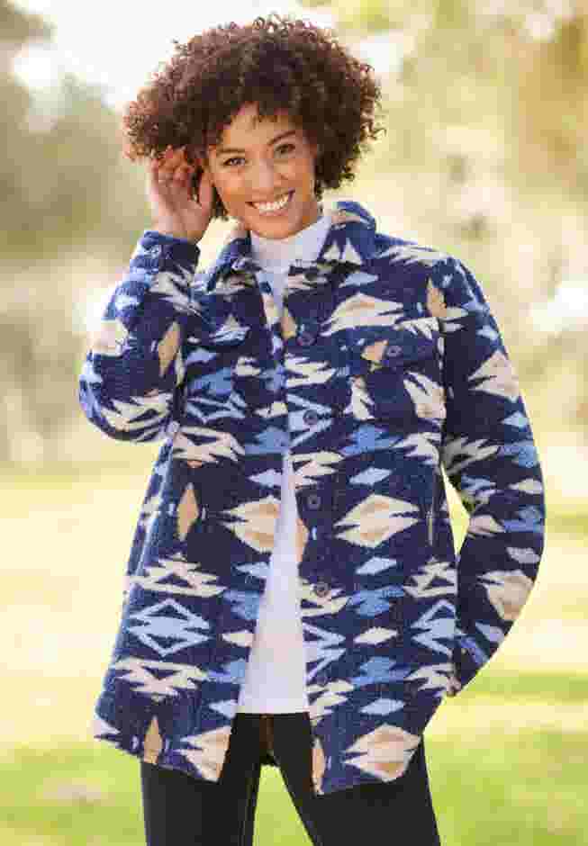 Berber Button-Front Jacket image number 4