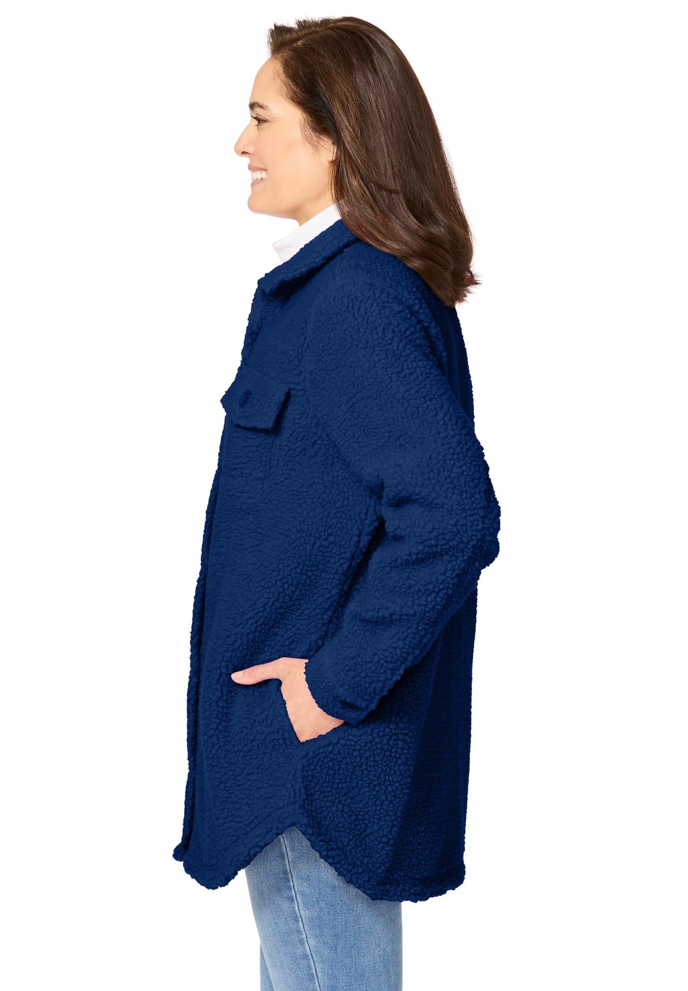 Berber Button-Front Jacket image number 2