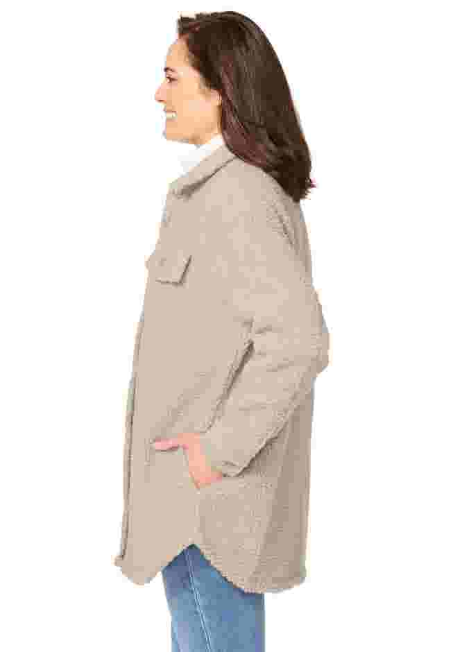 Berber Button-Front Jacket image number 2