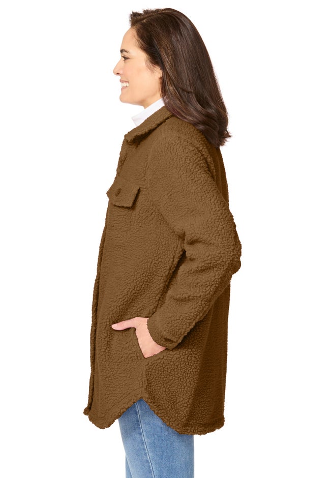 Berber Button-Front Jacket image number 2