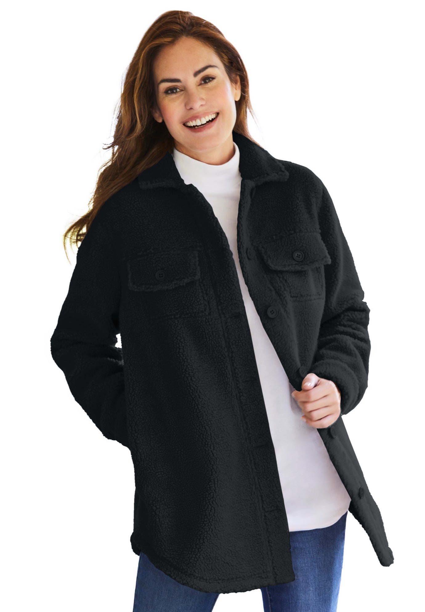 Berber Button-Front Jacket image number 0