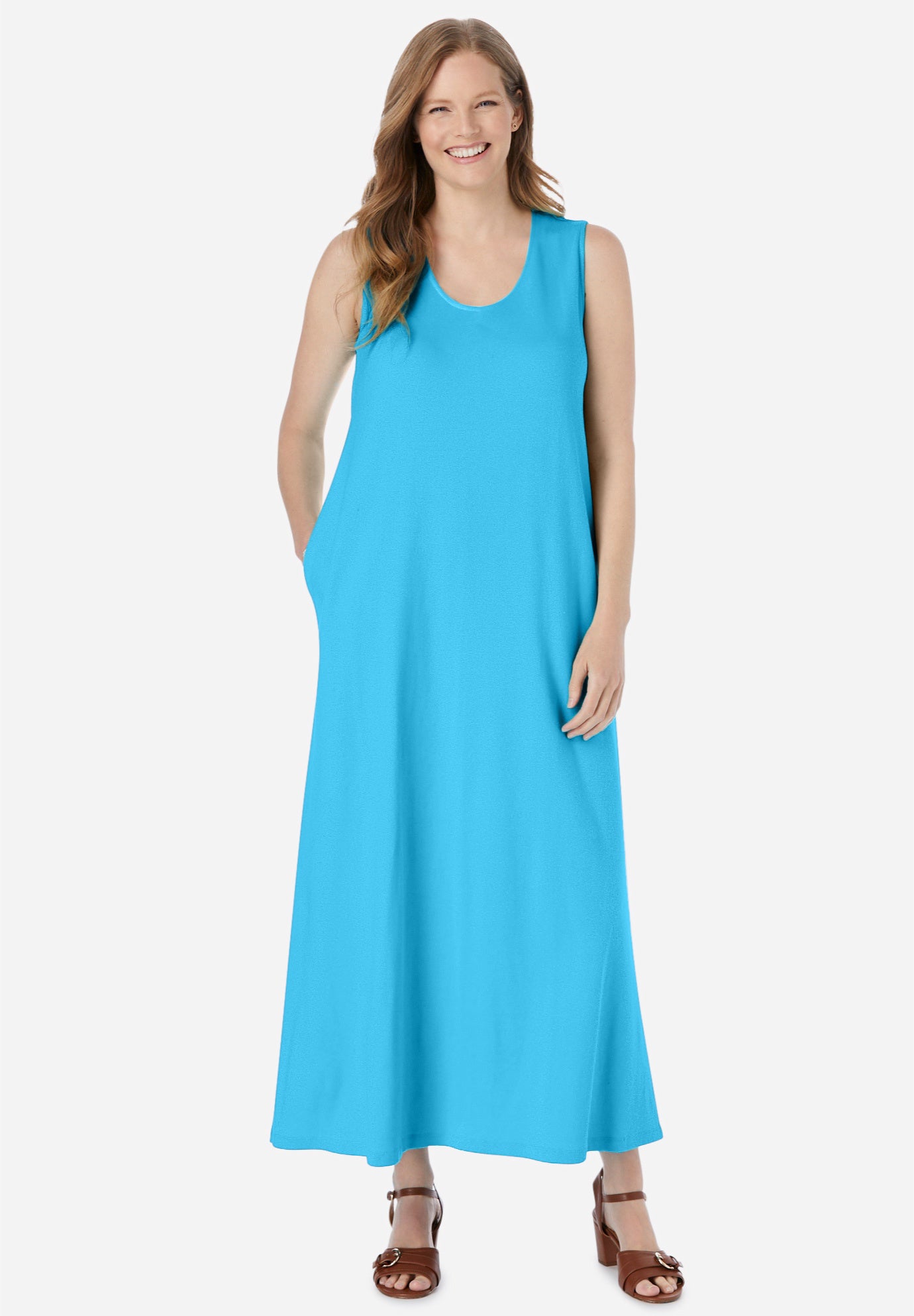 Sleeveless Scoopneck Dress image number 0