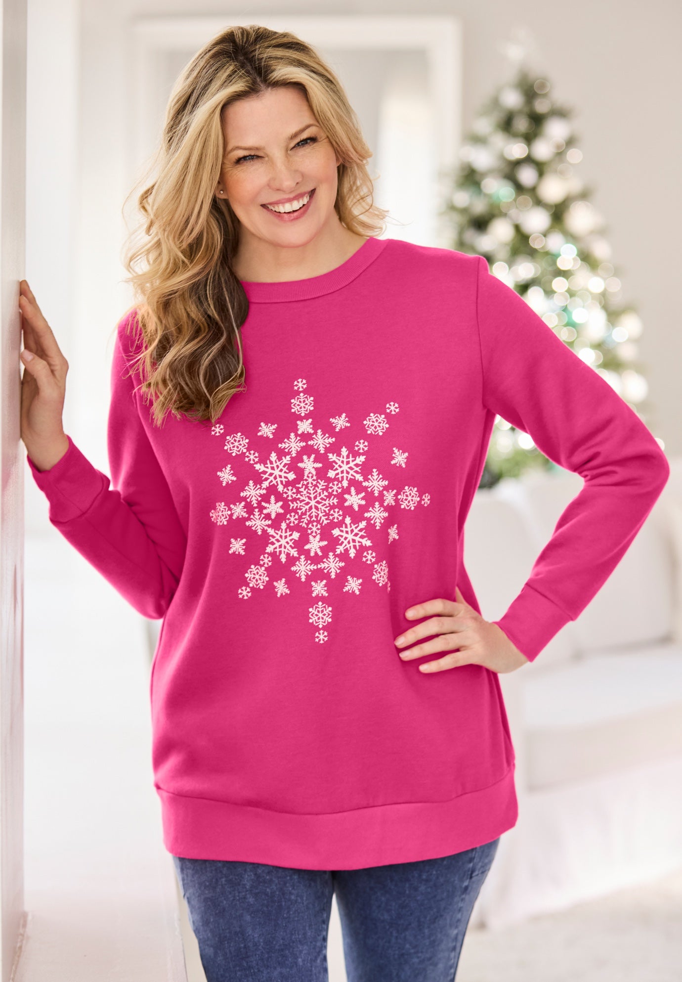 Fleece Holiday Sweatshirt image number 0