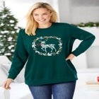 Fleece Holiday Sweatshirt image number null