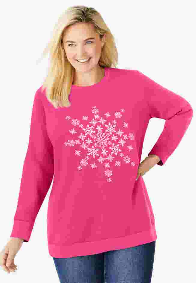Fleece Holiday Sweatshirt image number 0