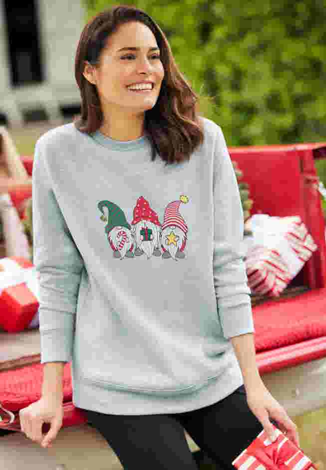 Fleece Holiday Sweatshirt image number 0