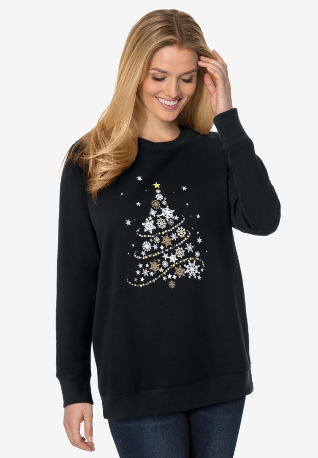 Fleece Holiday Sweatshirt image number 0