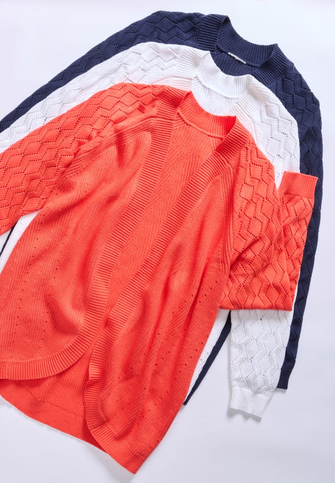 Shaker Stitch Cocoon Cardigan image number 2