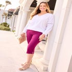 Lattice Trim Peasant Blouse image number null