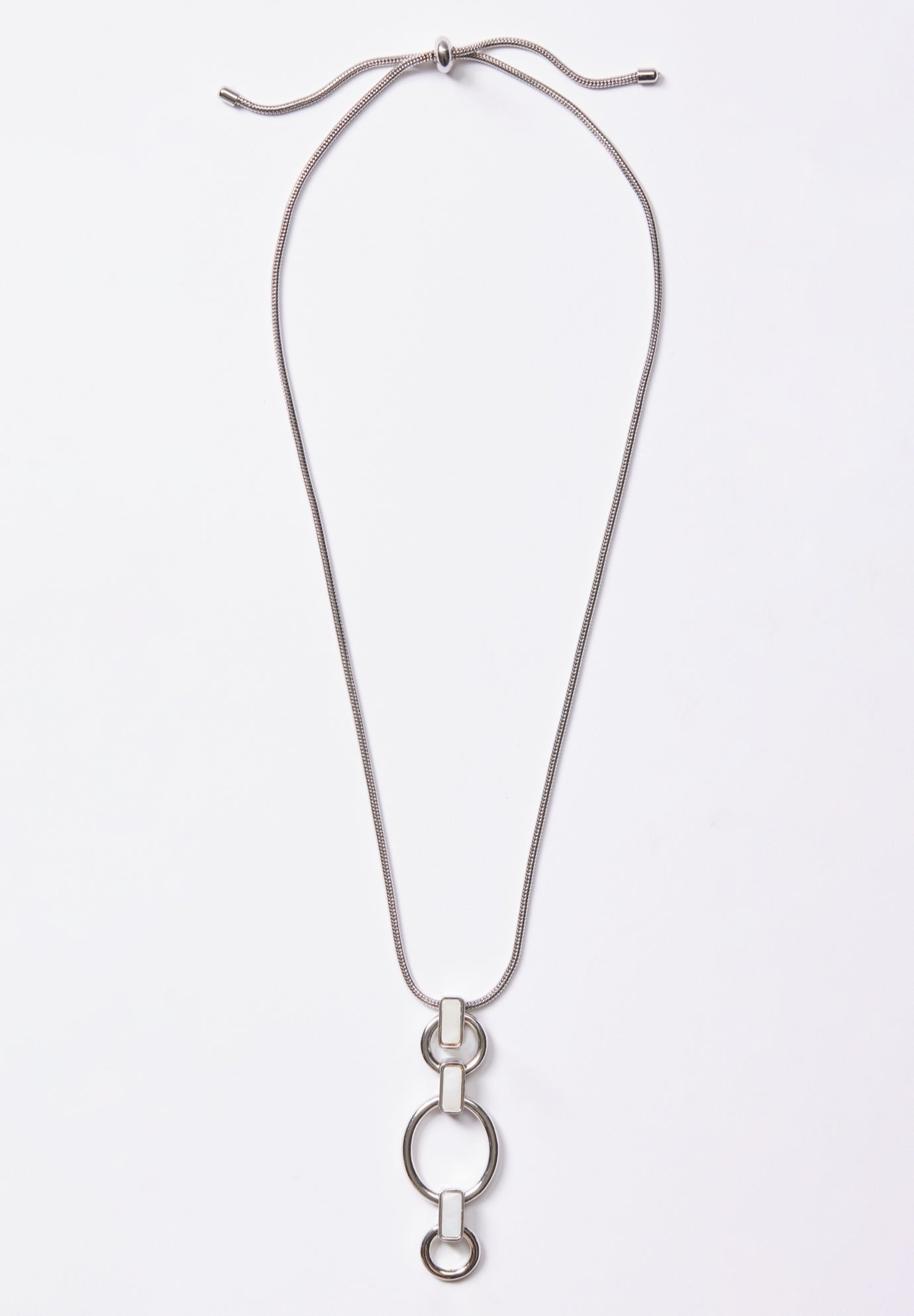 Triple Hoop Pendant Necklace image number 2