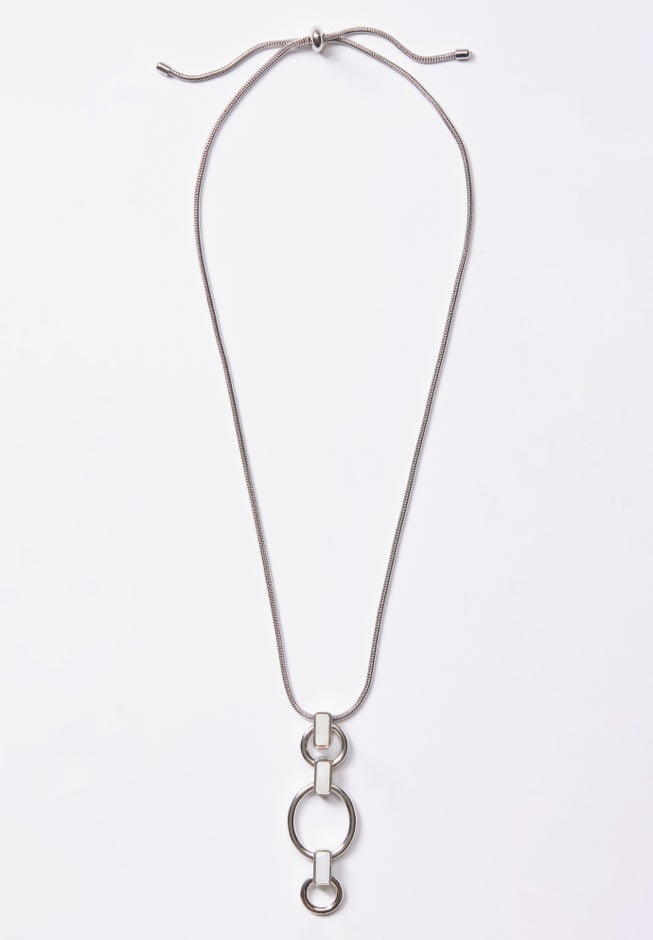 Triple Hoop Pendant Necklace image number 2