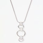 Triple Hoop Pendant Necklace image number null