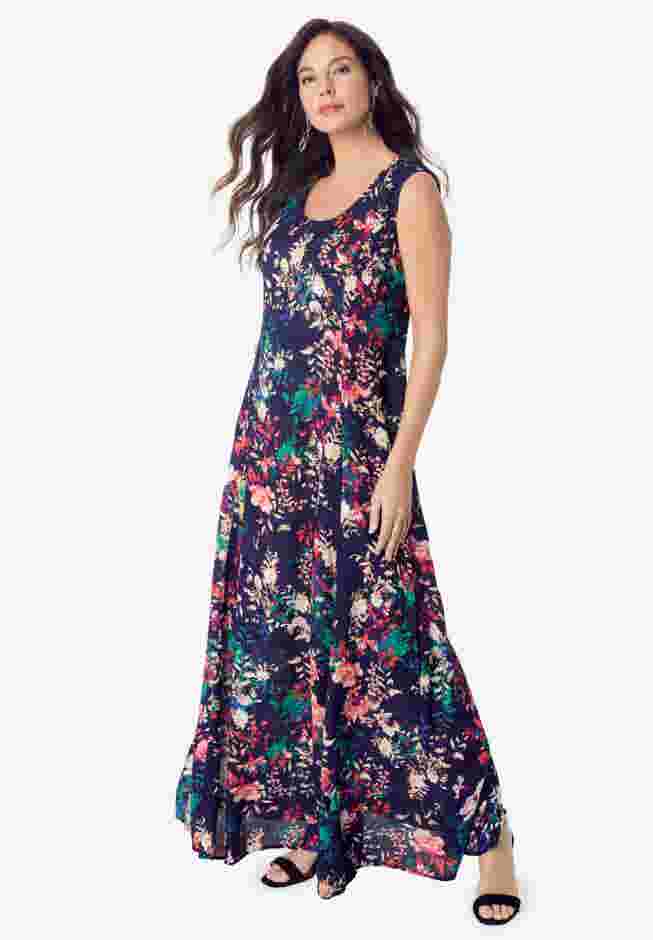 Sleeveless Crinkle Dress image number 0