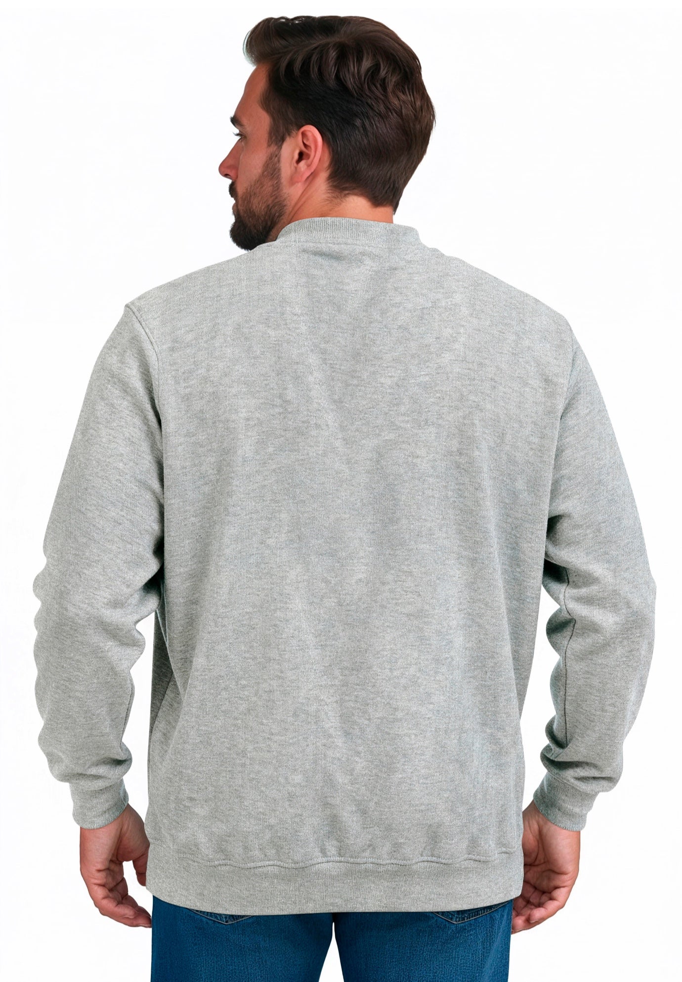  Reverse Weave Zip Up Jacket image number 3