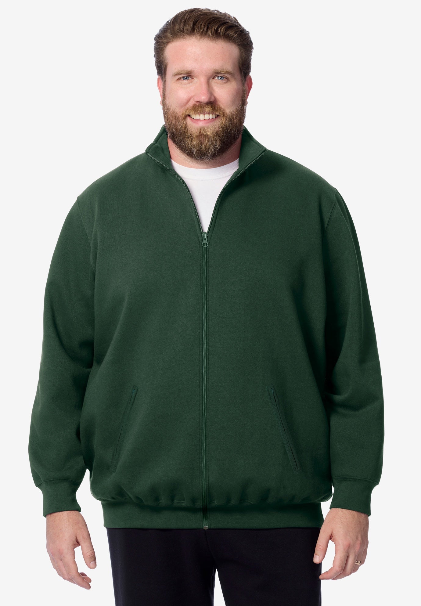  Reverse Weave Zip Up Jacket image number 0