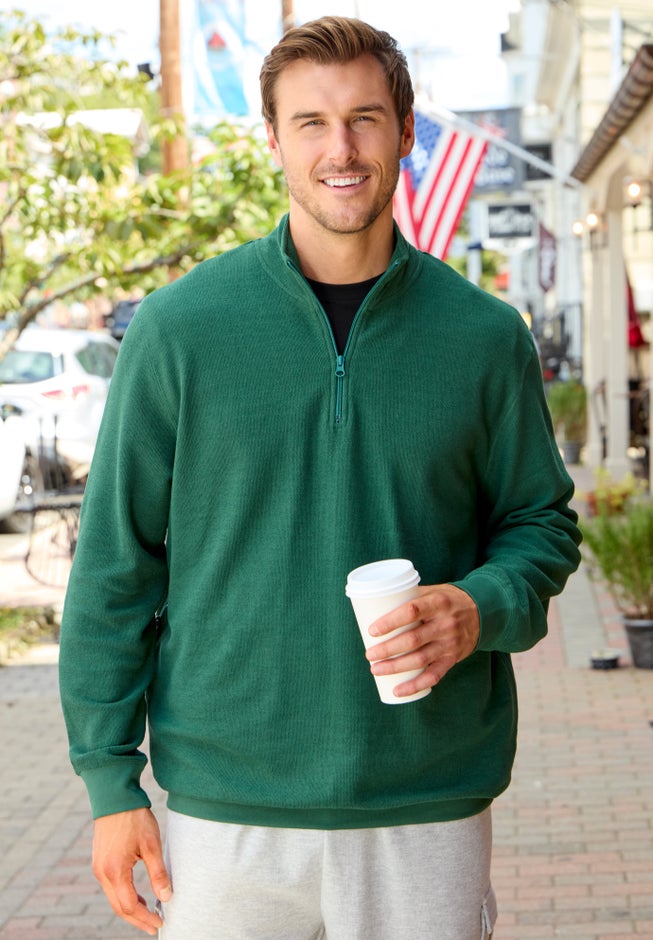  Reverse Weave 1/4 Zip Up Hoodie image number 0