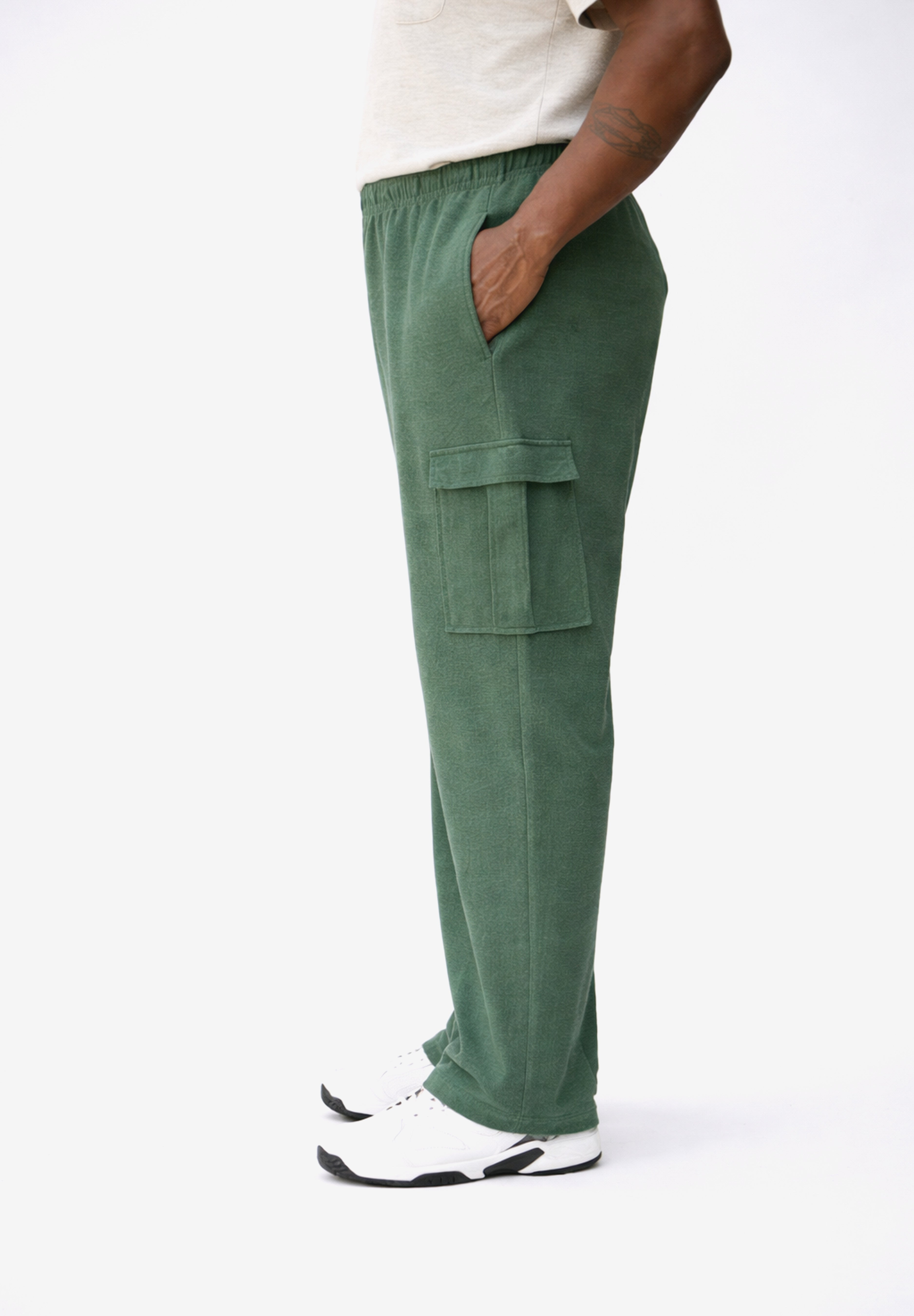  Reverse Weave Cargo Pants image number 1