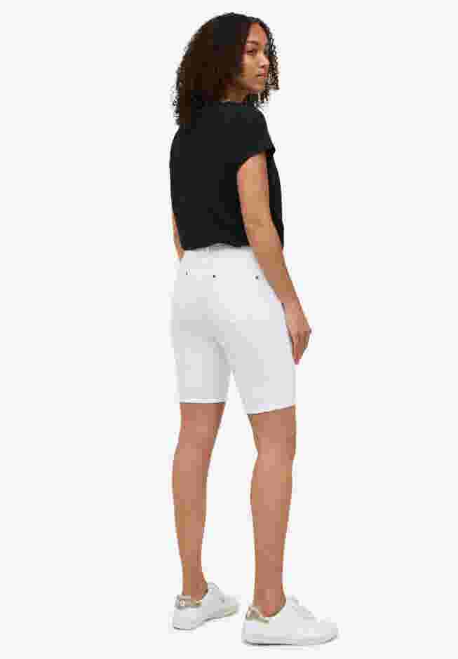 Button-Front Denim Shorts image number 1