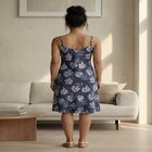 Stretch Jersey Knit A-Line Scoop Neck Tank Dress image number 1