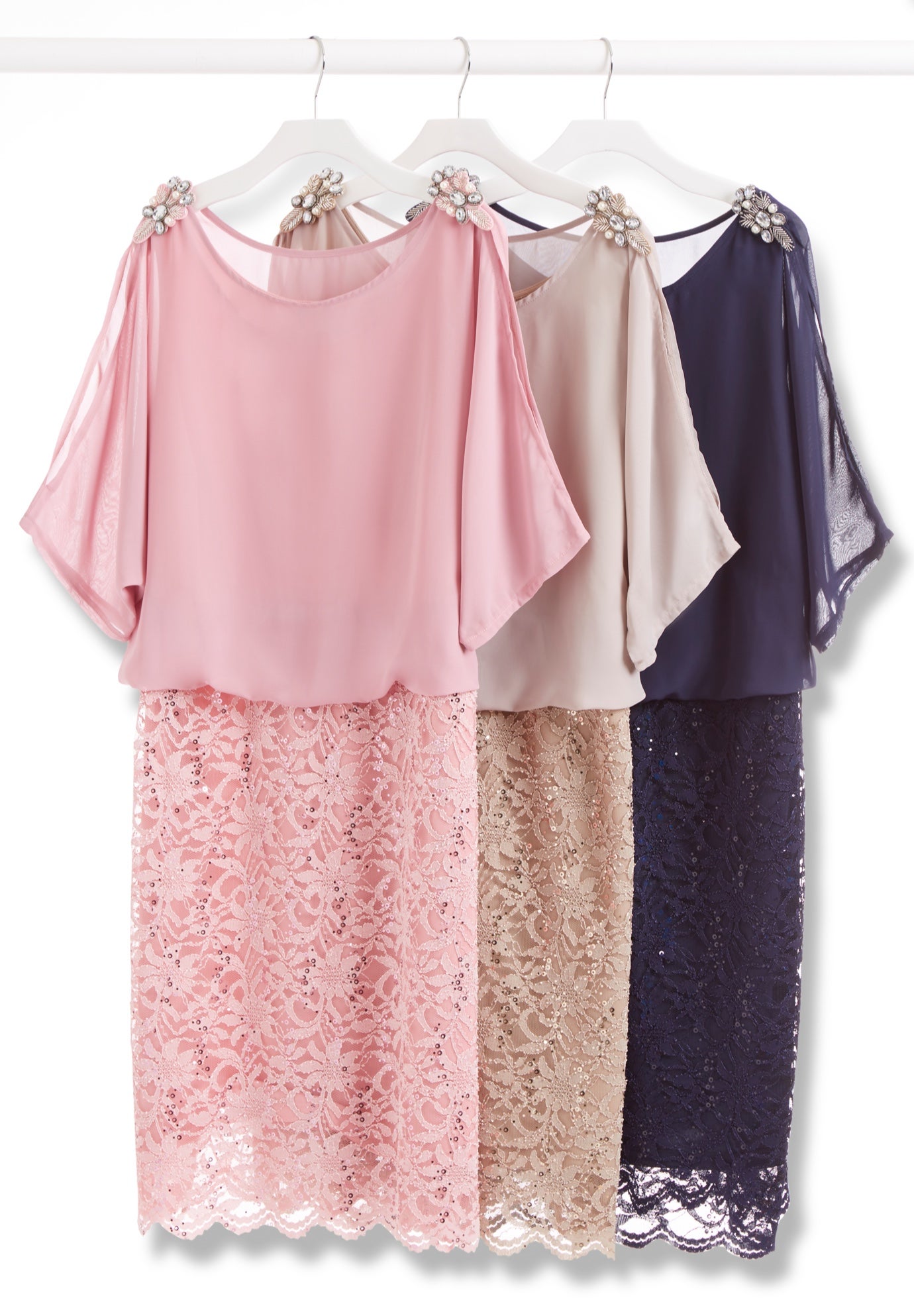 Embellished Open Sleeve Dress image number 3