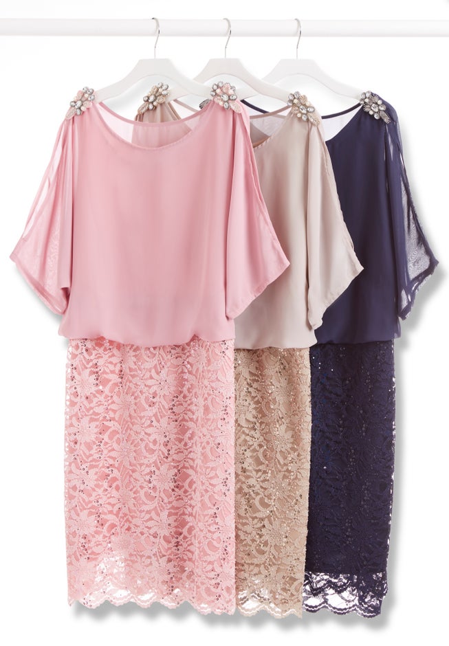 Embellished Open Sleeve Dress image number 3