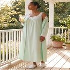 Long 2-Piece Cabbage-Rose Peignoir Set image number 6