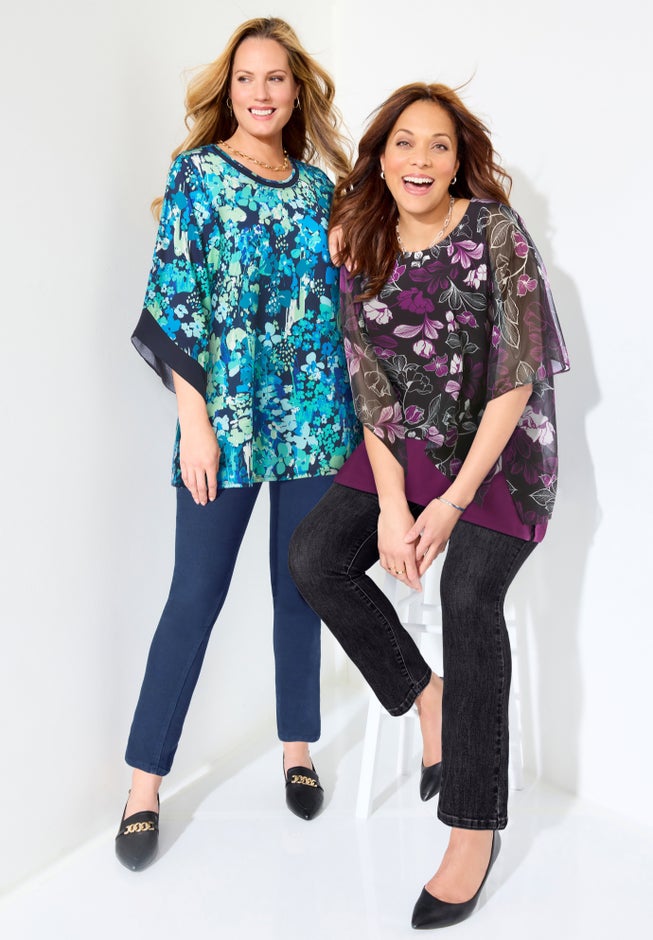 Dolman Sleeve Blouse and Tank Duet image number 1