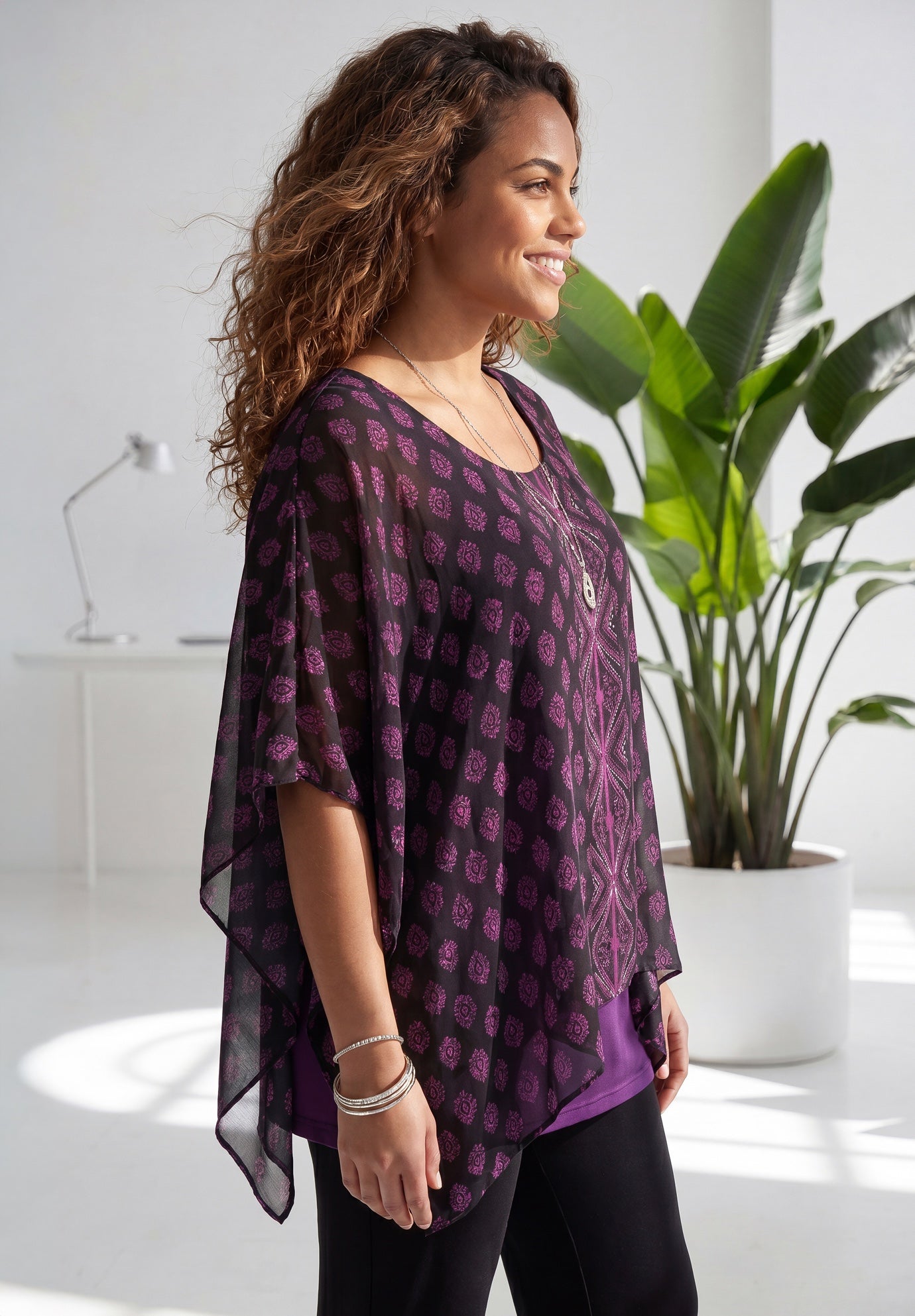 Dolman Sleeve Blouse and Tank Duet image number 2