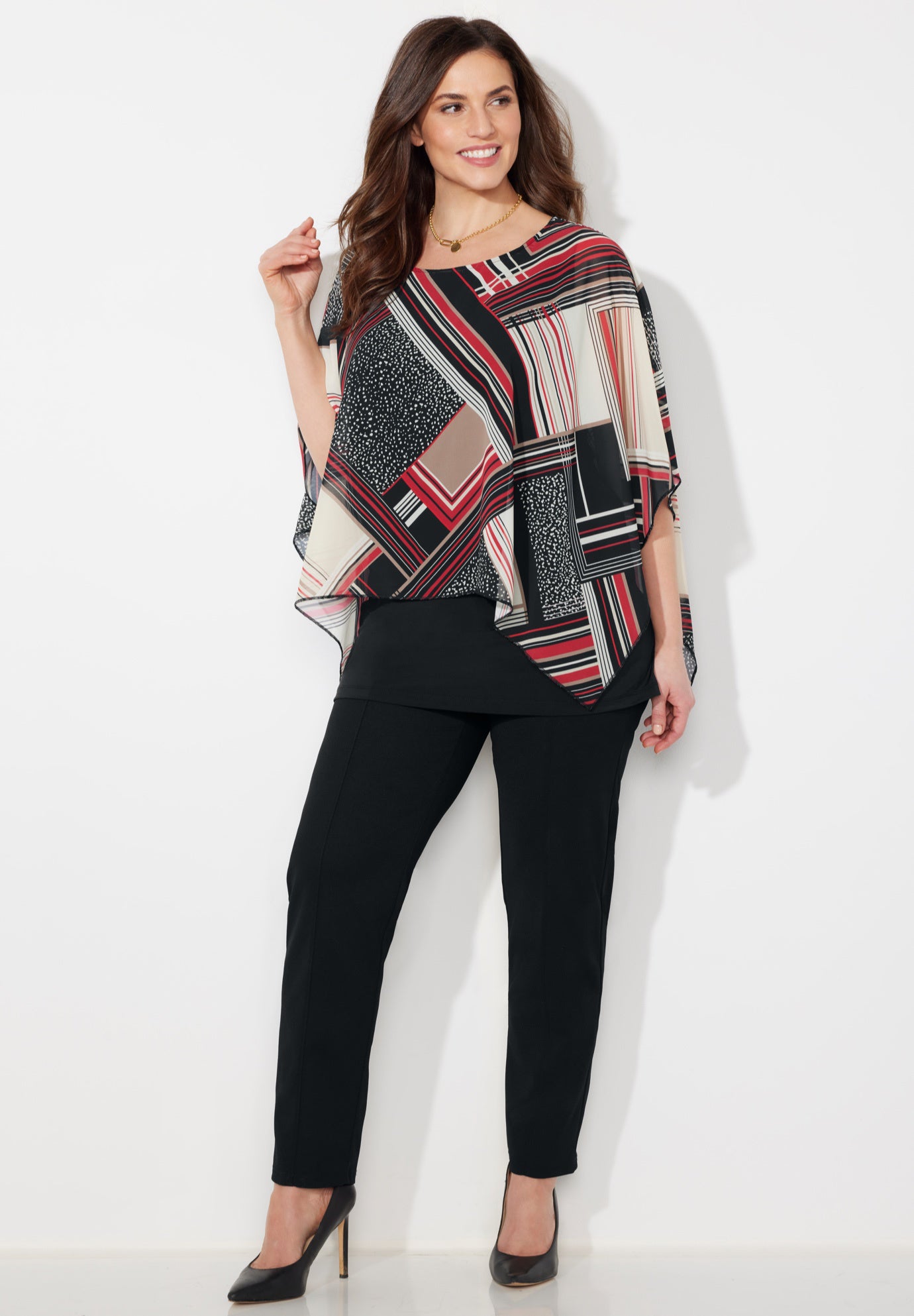 Dolman Sleeve Blouse and Tank Duet image number 0