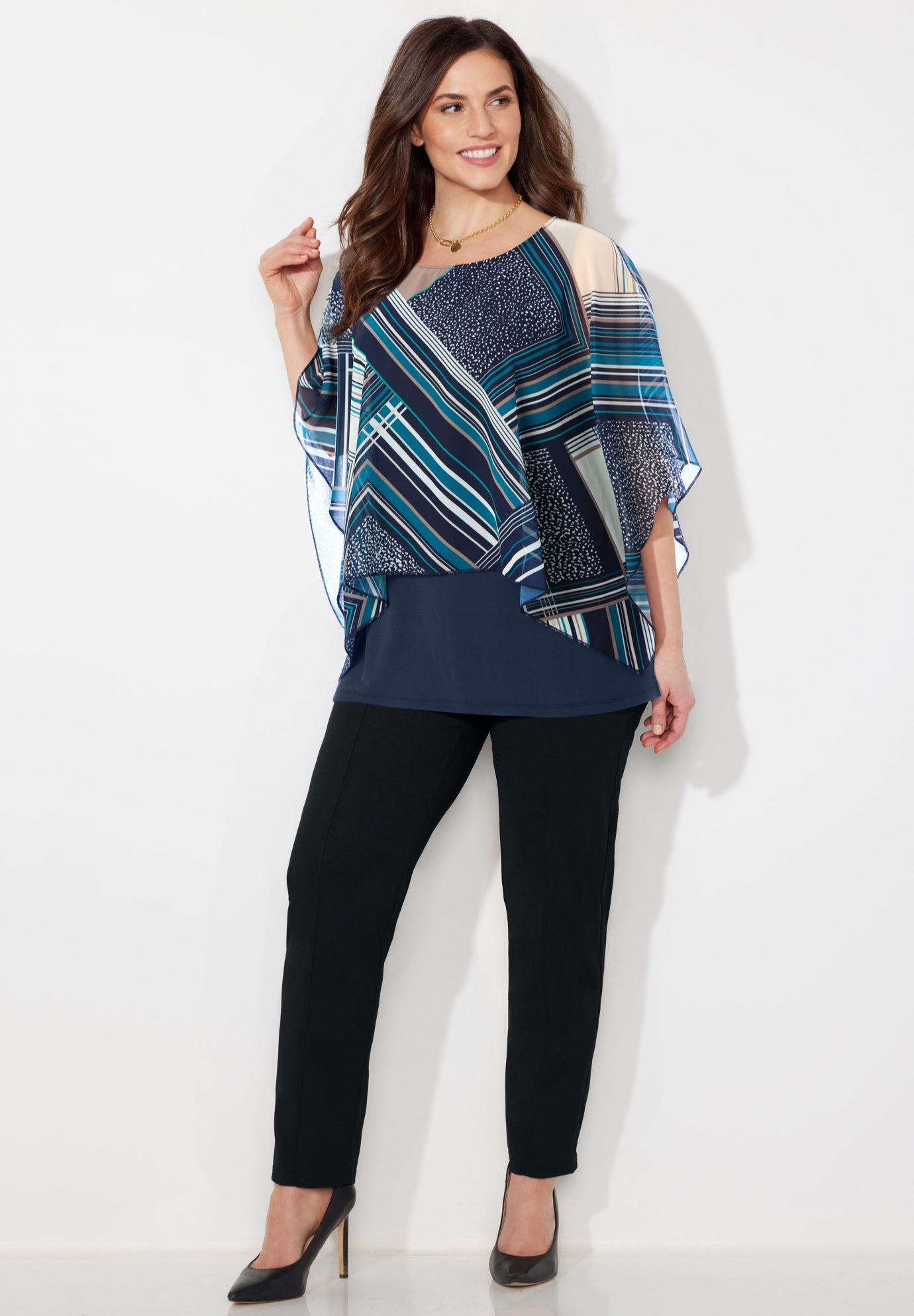 Dolman Sleeve Blouse and Tank Duet image number 0